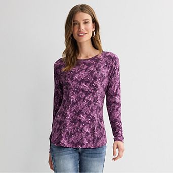 Women's Apt. 9® Long Sleeve Embellished Tee