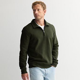 Men's Sonoma Goods For Life® Supersoft Quarter Zip Sweatshirt