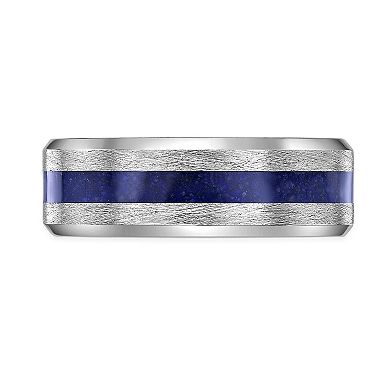 Men's LYNX Stainless Steel Lapis Resin Ring