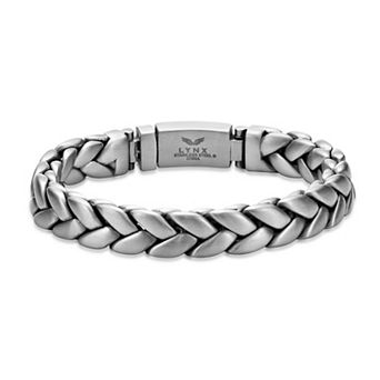 Men's LYNX Matte Finish Stainless Steel Chain Bracelet