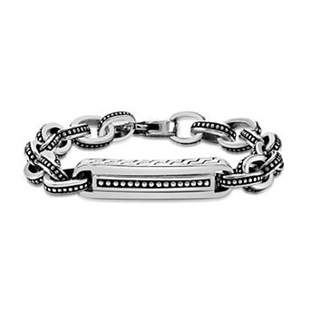 Men's LYNX Ion-Plated Stainless Steel Bracelet