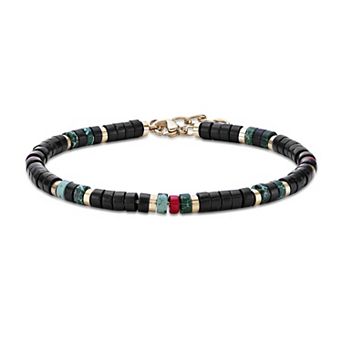 Men's LYNX Stainless Steel Multi-Stone Bracelet