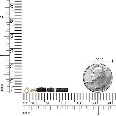 Men's LYNX Stainless Steel Multi-Stone Bracelet