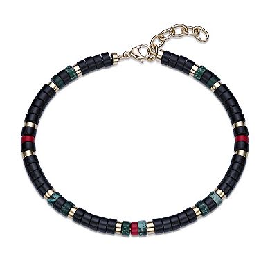 Men's LYNX Stainless Steel Multi-Stone Bracelet