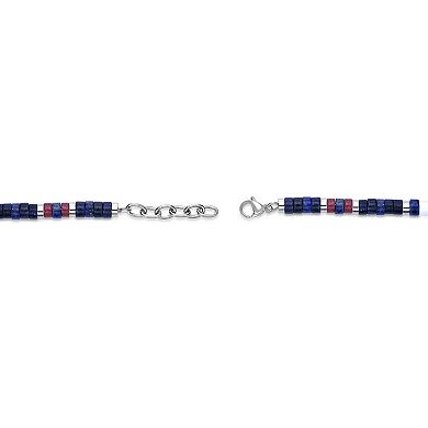 Men's LYNX Stainless Steel Multi-Stone Bracelet