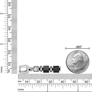 LYNX Men's Agate Bead Bracelet