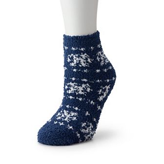 Women's SHINE Fair Isle Cozy Crew Socks