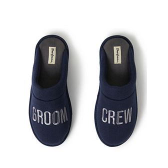 Dearfoams Tanner Groom Crew Groomsmen Men's Scuff Slippers