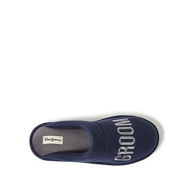 Dearfoams Tanner Groom Crew Groomsmen Men's Scuff Slippers