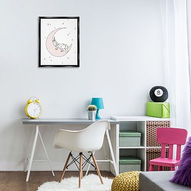 Stupell Home Decor Sleeping Unicorn Moon Wall Art