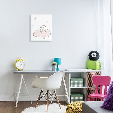 Stupell Home Decor Unicorn on Cloud Watching Stars Canvas Wall Art