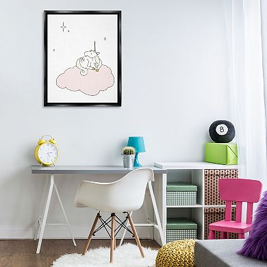 Stupell Home Decor Unicorn on Cloud Wall Art