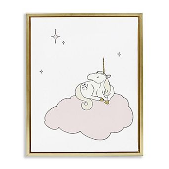 Stupell Home Decor Unicorn on Cloud Wall Art