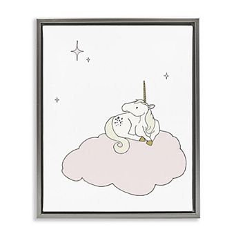 Stupell Home Decor Unicorn on Cloud Wall Art