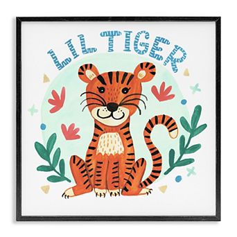Stupell Home Decor Lil Tiger Botanicals Framed Giclee Wall Art