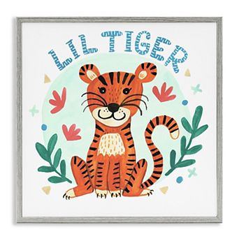 Stupell Home Decor Lil Tiger Botanicals Framed Giclee Wall Art