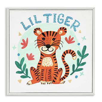 Stupell Home Decor Lil Tiger Botanicals Framed Giclee Wall Art