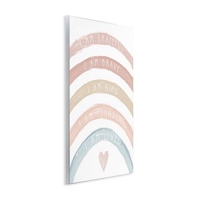 Stupell Home Decor Inspirational Confidence Rainbow Phrases Plaque Wall Art