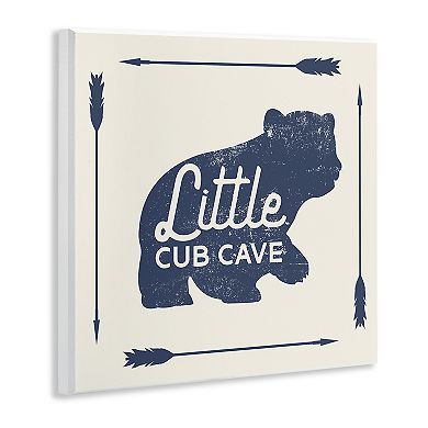 Stupell Home Decor Little Cub Cave Bear Sign Plaque Wall Art