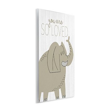 Stupell Home Decor You Are So Loved Elephant Plaque Wall Decor