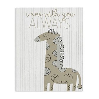 Stupell Home Decor With You Always Fun Giraffe Canvas Wall Art