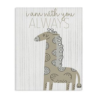 Stupell Home Decor With You Always Fun Giraffe Canvas Wall Art