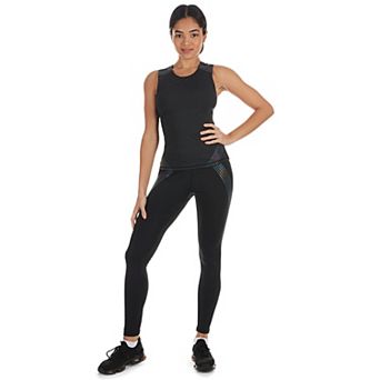 Reflective Rainbow Smoothing Stretch Athletic Tank Top