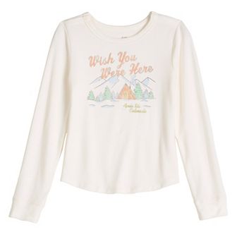 Girls 6-16 SO® Adaptive Cozy Graphic Baby Tee