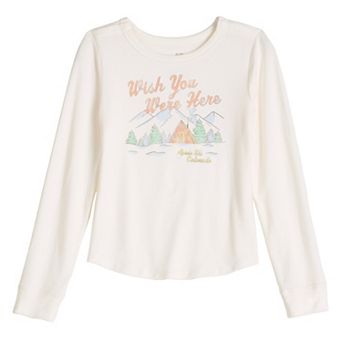 Girls 6-16 SO® Adaptive Cozy Graphic Baby Tee