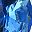 Silver Tone Blue
