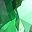 Silver Tone Green