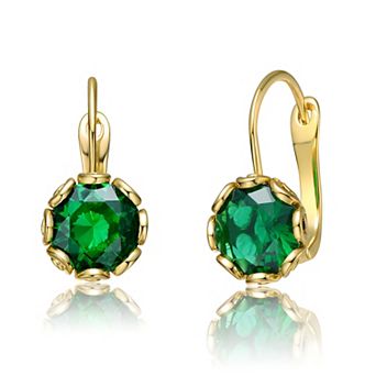 Solitaire Drop Earrings with Cubic Zirconia