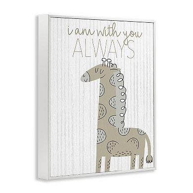 Stupell Home Decor With You Always Fun Giraffe Framed Wall Art