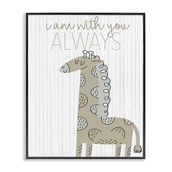Stupell Home Decor With You Always Fun Giraffe Framed Wall Art