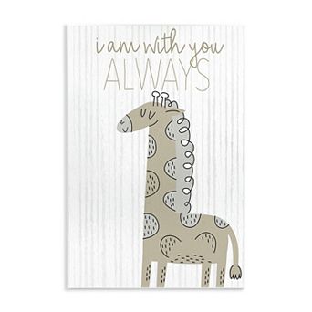 Stupell Home Decor With You Always Fun Giraffe Plaque Wall Art