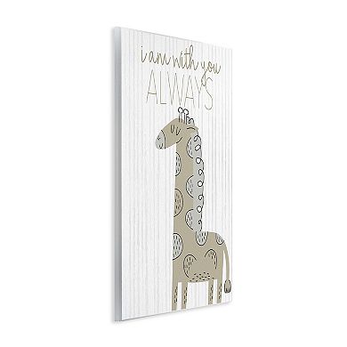 Stupell Home Decor With You Always Fun Giraffe Plaque Wall Art