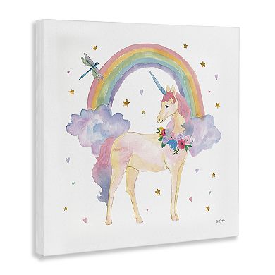 Stupell Home Decor Magical Friends Unicorn Canvas Wall Art