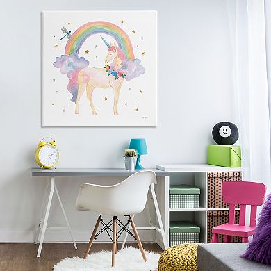 Stupell Home Decor Magical Friends Unicorn Canvas Wall Art