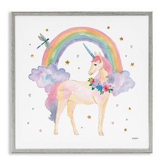 Stupell Home Decor Magical Friends Unicorn Framed Wall Art