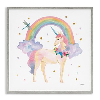 Stupell Home Decor Magical Friends Unicorn Framed Wall Art