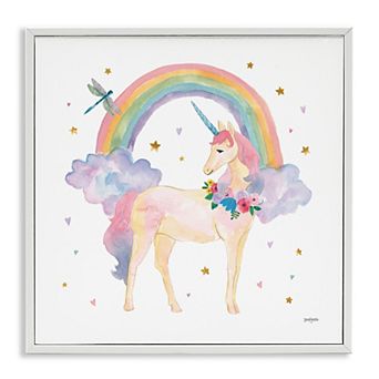 Stupell Home Decor Magical Friends Unicorn Framed Wall Art