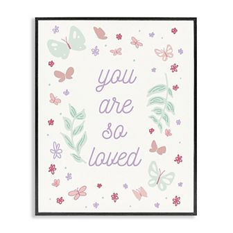 Stupell Home Decor Floral You Are So Loved Framed Wall Art