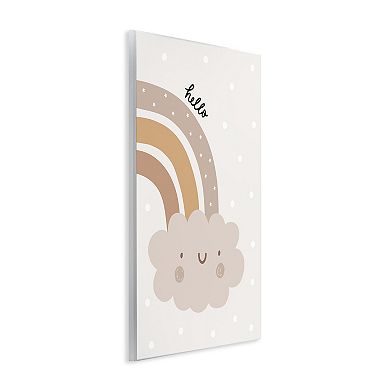 Stupell Home Decor Hello Earthy Rainbow Plaque Wall Art