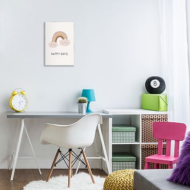 Stupell Home Decor Happy Days Rainbow Plaque Wall Art