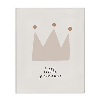 Stupell Home Decor Little Princess Crown Canvas Wall Art