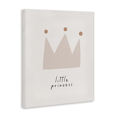 Stupell Home Decor Little Princess Crown Canvas Wall Art