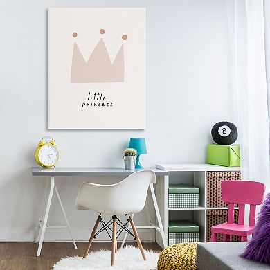 Stupell Home Decor Little Princess Crown Canvas Wall Art
