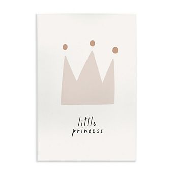 Stupell Home Decor Little Princess Crown Plaque Wall Art