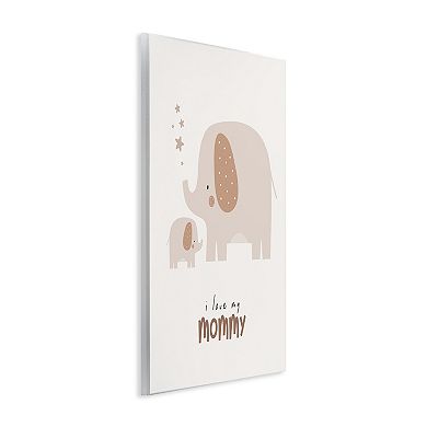Stupell Home Decor Love My Mommy Elephant Wall Plaque