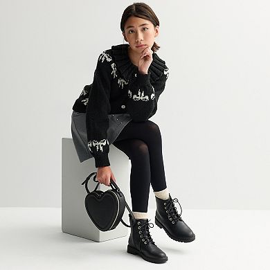 Girls 6-20 SO® Ruffle Neck Cardigan Sweater in Regular & Plus Size